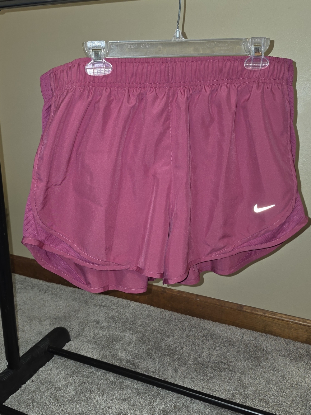 Nike Women’s Raspberry Running Shorts with Reflective Swoosh